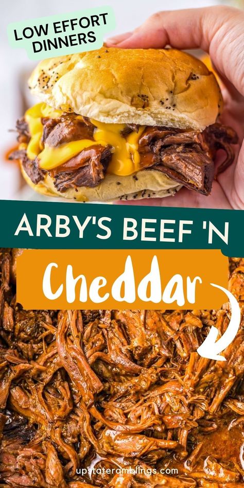 Arby's Beef 'n Cheddar Roast Beef Sandwich Crock Pot Recipes, Beef Roast Sandwiches Crock Pot, Crockpot Meat Sandwiches, Crockpot Beef And Cheddar Sandwiches, Sandwich Crockpot Recipes, Slow Cooker Tailgate Recipes, Game Day Crockpot Meals, Hot Sandwich Recipes Crock Pots, Crockpot Sandwich Recipes For A Crowd