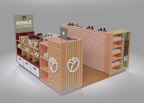 Fashion style cosmetics mall kiosk wooden shelf display booth Mall Kiosk Ideas Retail, Kiosk Store, Retail Kiosk, Island Booth, Auntie Anne, Cosmetics Display Stand, Mall Kiosk, Kiosk Design, Cosmetic Display