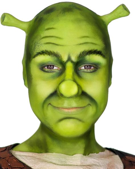 Patrick Blue✨ on Instagram: “💚Shrek is Love💚Shrek is Life💚 . ✨FOLLOW @patrickbluee FOR MORE✨ . Hope you love this new makeup series as much as I do😂Let me know what…” Shrek Character, Handmade Halloween Costumes, Liquid Latex, Theatre Makeup, Halloween Makeup Inspiration, Character Makeup, Cool Makeup Looks, Kids Makeup, Special Effects Makeup