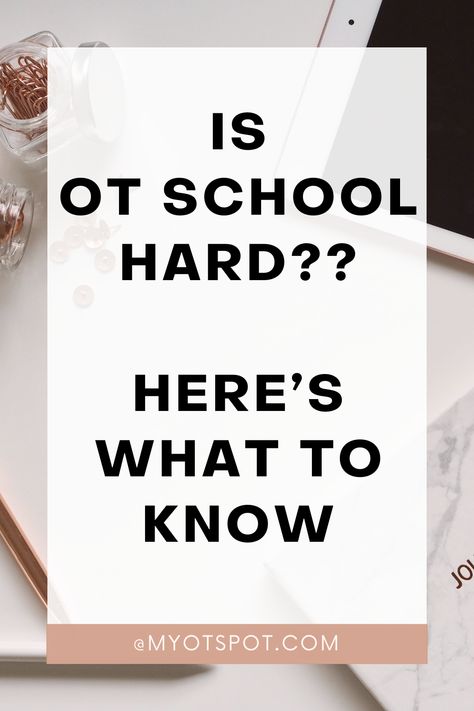 Wondering if occupational therapy school will be a challenge? Here's the honest truth from an OT that you should know when you're applying. Occupational Therapist Aesthetic, Occupational Therapy Aesthetic, Occupational Therapy School, Doctor Of Occupational Therapy, Occupational Therapy Student, Occupational Therapy Schools, Physical Therapy School, Occupational Therapy Assistant, School Must Haves