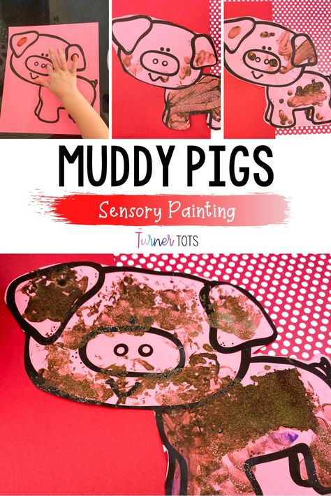 Diy Farm Decor, Farm Art Activities, Preschool Farm Crafts, Farm Unit Kindergarten, Sensory Painting, Farm Math, Muddy Pigs, Farm Activities Preschool, Farm Week