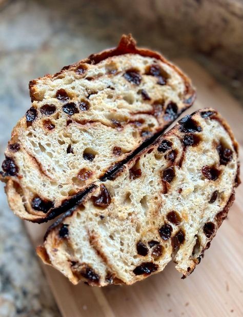 Cinnamon Raisin Sourdough Bread - Amy Bakes Bread