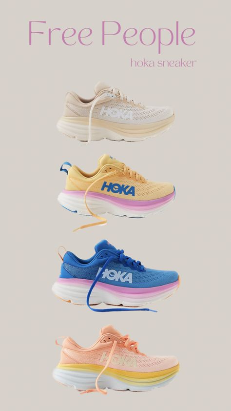 Hoka Shoes Running, Women Hoka Shoes, Neutral Hoka Shoes, Free People Hoka, Women’s Hoka, Cute Hoka Outfits, Free People Hokas, Hoka Free People, Women’s Hoka Shoes