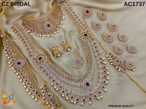 Bridal Jewellery Set Weddings, Neckless For Wedding, Bridal Jewellery Indian South, Marriage Jewellery Set, Latest Bridal Jewellery Designs, South Bride, Full Bridal Jewellery Set, Heavy Jewellery, China Country