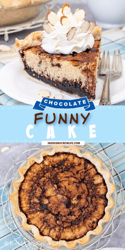 Funny Cake Recipe, Dutch Desserts, Dessert From Scratch, Chocolate Humor, Moist Vanilla Cake, Brown Sugar Recipes, Easy Pie Recipes, Homemade Pie Crusts, Desserts For A Crowd