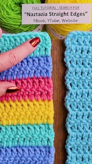 Naztazia | To crochet straight edges with double crochet, instead of a turning chain 3, make 2 single crochet stitches on top of each other using the… | Instagram Single Skein Crochet Projects, Crochet Straight Edges, Knitting Party, Yarn Stitches, Dinosaur Patterns, Crochet Hack, Crochet Stitches Free, Crocheting Ideas, Crochet Knit Stitches