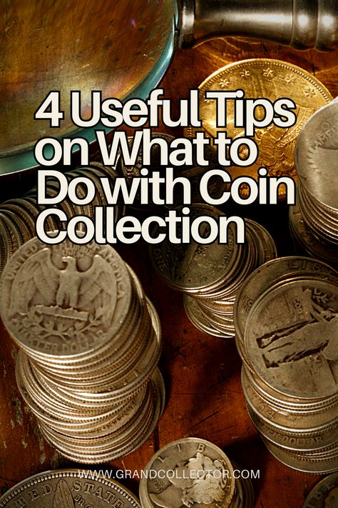 What to do with coin collection? Do you sell it? Do you keep it in a safe deposit box or keep adding to it? That’s the question. How To Sell Old Coins, How To Clean Coins, Where Can I Sell My Old Coins, Old Coins Price, Valuable Wheat Pennies, Coin Collecting Books, Rare Coin Values, Sell Old Coins, Old Pennies Worth Money