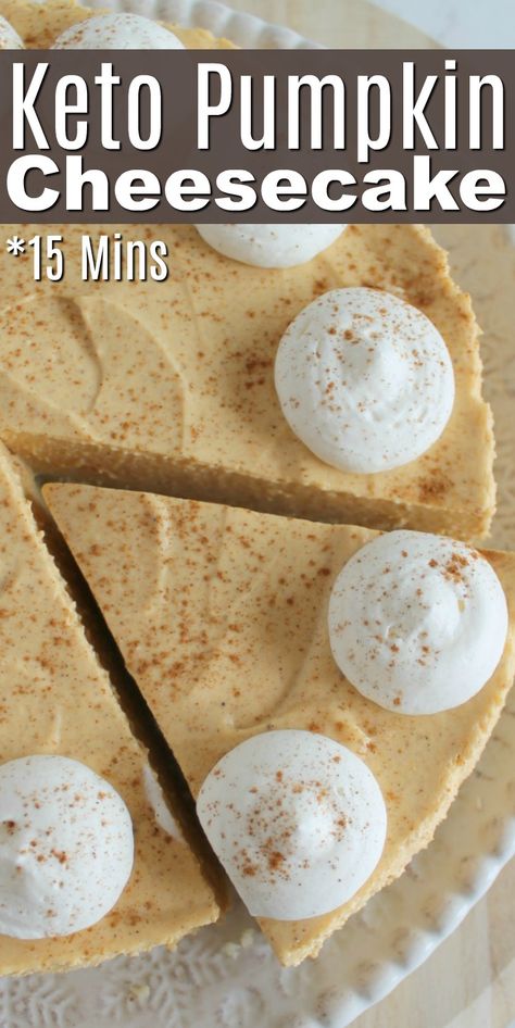 Low Carb Holiday Desserts, Keto Pumpkin Cheesecake, Low Carb Pumpkin Cheesecake, Keto Holiday Recipes, Low Carb Holiday, Pumpkin Pie Cheesecake, Low Carb Low Fat Recipes, Desserts Keto, Pumpkin Cheesecake Recipes