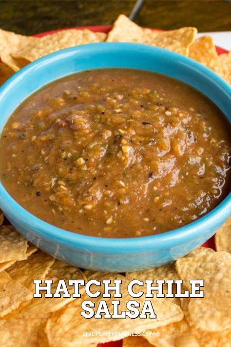 Hatch Green Chili Salsa Recipes, Hatch Chili Salsa Recipe, Hatch Green Chili Salsa, Hatch Pepper Salsa, Hatch Chili Salsa, Hatch Chilis, Hatch Chile Salsa, Hatch Green Chili Recipe, Hatch Chilies