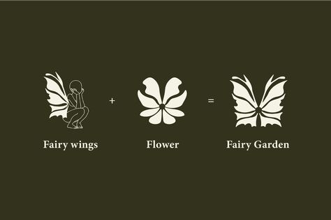 Fairy Graphic Design, Fairy Branding, Fairy Logo Design, Fairytale Logo, Fairy Logo, Farm Branding, Food Frame, Fantasy Logo, Buisness Cards