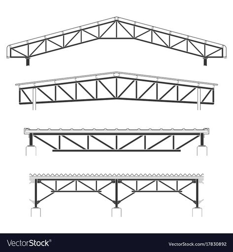 Roof Truss Design, Truss Structure, Steel Architecture, Steel Structure Buildings, Steel Frame House, Steel Trusses, Classic Furniture Design, Metal Fabrication Tools, Steel Frame Construction