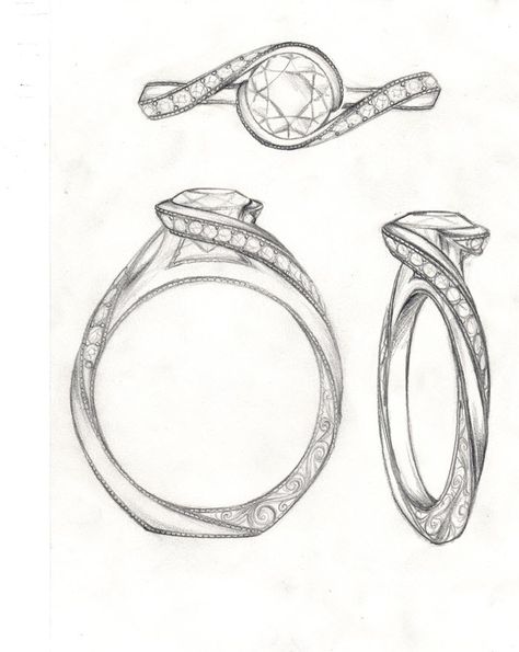 Design Your Own Ring & Custom Jewelry ,Unique Engagement Rings and Wedding Bands Engagement Rings Sketch, Jewellery Technical Drawings, Jewellery Design Sketches For Beginners, Ring Sketch Design, Engagement Ring Drawing, Diamond Ring Drawing, Rings Drawing, Gem Shapes, Ring Drawing