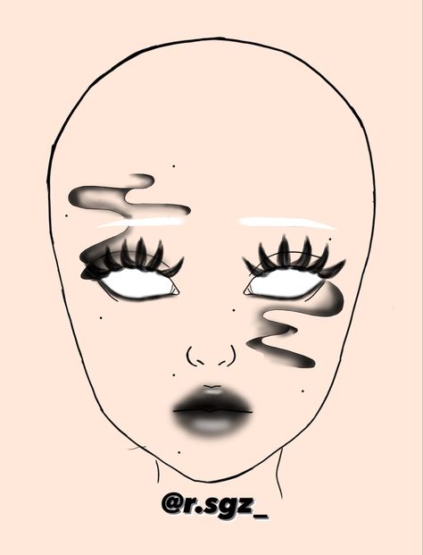 Makeup Texture, Simple Drawing Ideas, Holloween Makeup, Makeup Charts, Punk Makeup, Makeup Drawing, Halloween Makeup Pretty, Anime Makeup, Makeup Face Charts