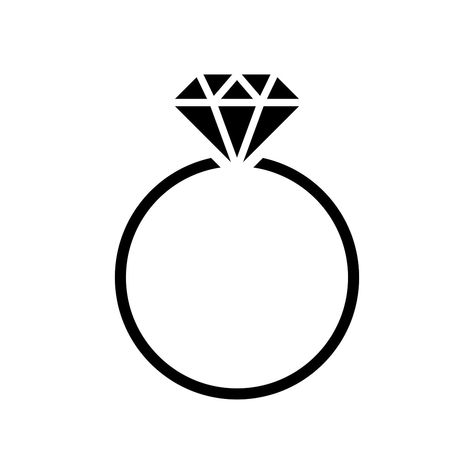 Diamond wedding ring graphic illustration | free image by rawpixel.com / manotang Wedding Ring Graphic, Wedding Ring Logo, Wedding Ring Vector, Ring Vector, Wedding Ring Clipart, Icon Jewelry, Ring Logo, Ring Icon, Wedding Rings Art