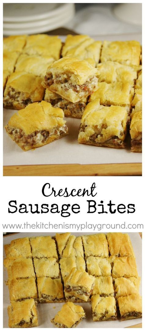 Crescent Sausage Bites, Vegan Grill, Sandwich Vegetarian, Sausage Bites, Bowl Party Food, Crescent Roll Recipes, Easy Party Food, Superbowl Party Food, Tailgate Food