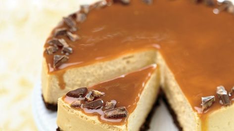 Toffee Crunch Caramel Cheesecake Recipe | Bon Appetit Caramel Cheesecake Recipes, Toffee Crunch, Torte Cupcake, Caramel Cheesecake, Lentil Soup, Food Cakes, Cheesecake Recipes, Toffee, Just Desserts