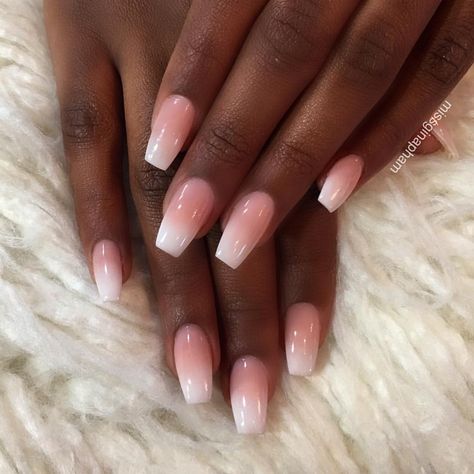 Nails On Dark Skin, Red French Tip Nails, Red French Tip, Milky Nails, French Tip Nail Designs, Red French, Her Nails, Tip Nails, Girls Nails