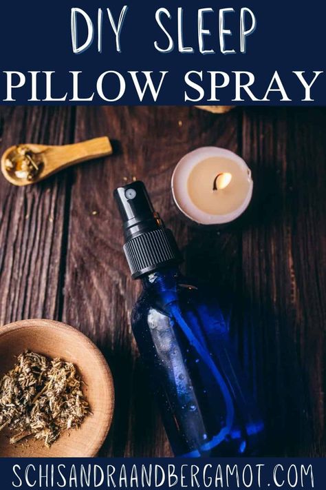 This easy-to-make homemade DIY pillow spray recipe has an intoxicating blend of essential oils designed to help promote both deep sleep and pleasant dreams. Diy Pillow Spray, Cottage Apothecary, Essential Ouls, Holy Basil Essential Oil, Deep Sleep Essential Oils, Sleep Pillow Spray, Pleasant Dreams, Sleep Spray, Enchanted Cottage