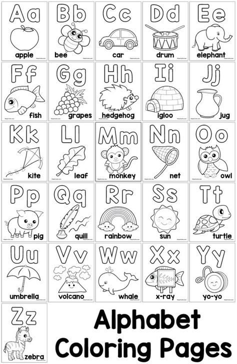 Buddy Activities, Letter A Coloring Pages, Printable Alphabet Worksheets, Abc Worksheets, English Activities For Kids, Abc Coloring Pages, Preschool Coloring Pages, Abc Coloring, Alphabet Worksheets Preschool