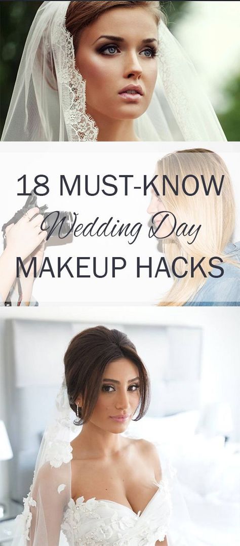 Wedding Day Makeup, Makeup Hacks, Beauty Hacks, Popular Pin, Wedding Day Beauty. Wedding Hairstyles And Makeup, Diy Wedding Makeup, Amazing Wedding Makeup, Dag Make Up, Gorgeous Wedding Makeup, Wedding Makeup Tutorial, Best Wedding Makeup, Wedding Day Tips, Make Up Braut