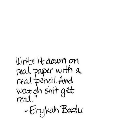 Already wrote that shit down. Already spoke it into existence!  @erykahbadu knows 🔌 Vision Board Book, Write The Vision, Speak It Into Existence, Positive Quotes Wallpaper, Manifestation Journal, Girly Quotes, What Inspires You, Write It Down, The Vision