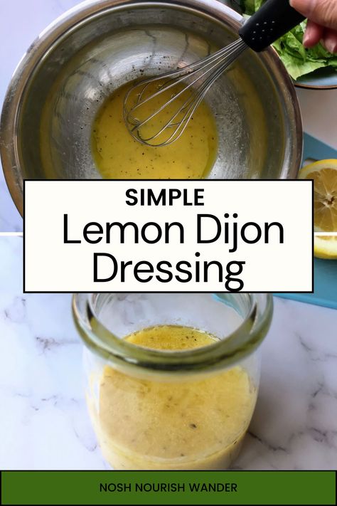 Lemon Dijon Dressing is a tangy and flavorful dressing that combines the sharpness of Dijon mustard with the freshness of lemon juice. This easy lemon vinaigrette is a popular choice for salads, and it’s easy to see why. It adds a zingy and refreshing taste to any salad, making it a perfect summertime dressing. Lemon Dijon Vinaigrette Dressing, Mustard Lemon Dressing, Lemon Based Salad Dressing, Lemon Vinegarette Dressing, Vegetable Dipping Sauce, Lemon Vinegarette, Dijon Mustard Dressing, Dijon Vinaigrette Dressing, Lemon Dijon Dressing