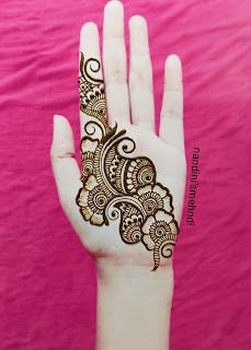 Latest Simple Mehendi Designs, Mehndi Designs Front Hand Arabic Simple, Mailanji Designs Simple, Simple Mehendi Design For Beginners, Mehindhi Design Simple Back Hand, Kids Mehndi Designs Front Hand, Mehandhi Simple Designs, Simple Arebic Mahendi Designs, Mehanthi Design Simple