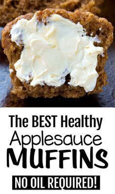 Vegan Recipes Muffins, Oil Free Muffins Vegan, Oil Free Cake Recipe, Quick Healthy Baking, Cake With Applesauce Instead Of Eggs, Diet Muffins Recipes, Oil Free Baking, Vegan Oil Free Muffins, Healthy Vegan Breakfast Muffins