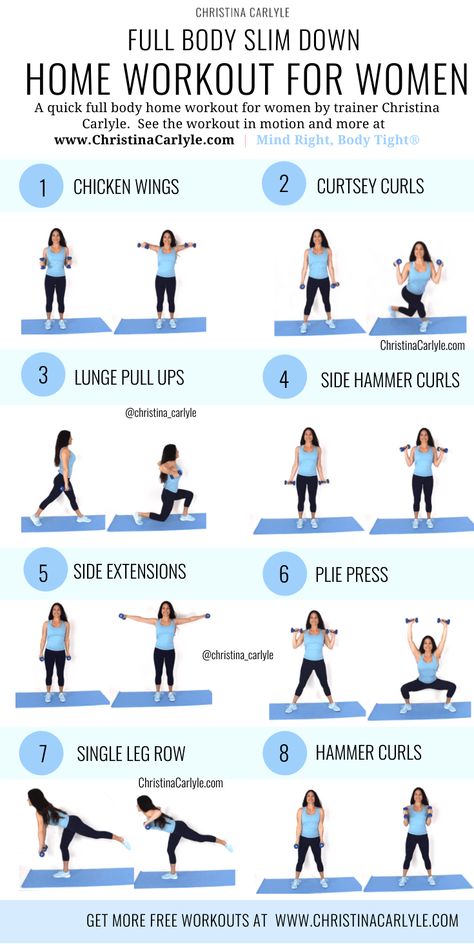 Fat burning home workout for women and beginners. This full body home workout will help you burn fat and get fit. This fat-burning workout is perfect for busy women and beginners. https://christinacarlyle.com/fat-burning-home-workout-women/ Home Workout For Women, Fat Burning Home Workout, Quick Full Body, Beginner Workouts, Gym Antrenmanları, Full Body Workouts, Fitness Routines, Workout For Women, Endurance Training