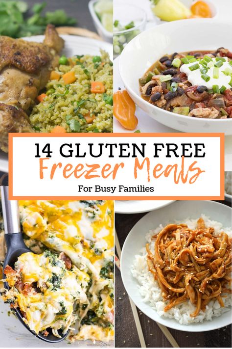 Meals That Freeze Well, Paleo Freezer Meals, Gluten Free Freezer Meals, Gluten Free Meals, Freezer Dinners, Gluten Free Meal Plan, Freezable Meals, Freezer Meal Planning, Make Ahead Freezer Meals