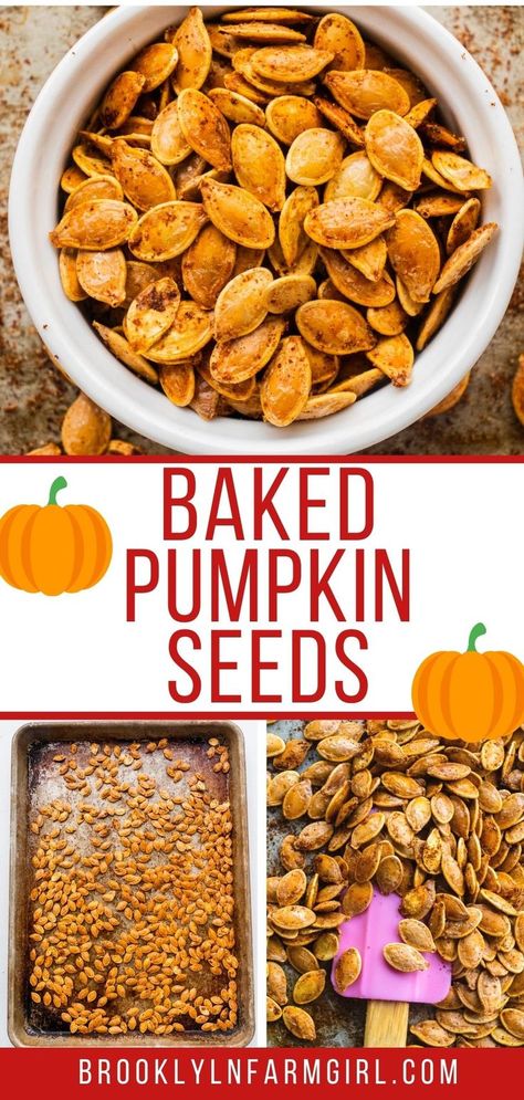 Easy Pumpkin Seeds Recipe Roasted, Drying Pumpkin Seeds, Bake Pumpkin Seeds, Baked Pumpkin Seeds, Easy Pumpkin Seeds, Pumpkin Seed Recipes Roasted, Pumpkin Baking Recipes, How To Roast Pumpkin, Roast Pumpkin Seeds