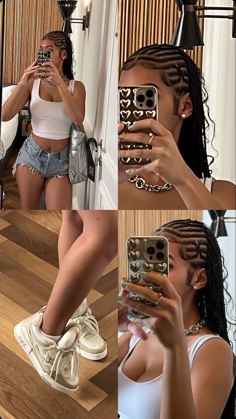 White Woman With Box Braids, Cornrow Hairstyles For School, Pics Edit, Women Cornrows, Quick Braided Hairstyles, Box Braids Hairstyles For Black Women, Braided Cornrow Hairstyles, Cute Box Braids Hairstyles, Braids Hairstyles Pictures