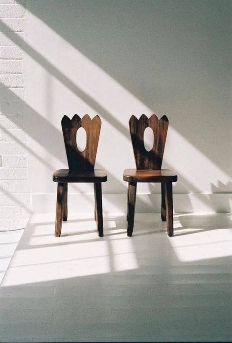 Upcycled Brutalist Inspired Chair — Smor Home Rustic Dining Room Chairs, Ancient Furniture, Brutalist Furniture, 1960s Chairs, Dining Room French, Handmade Chair, Sculptural Chair, Sculptural Furniture, 1st Dibs