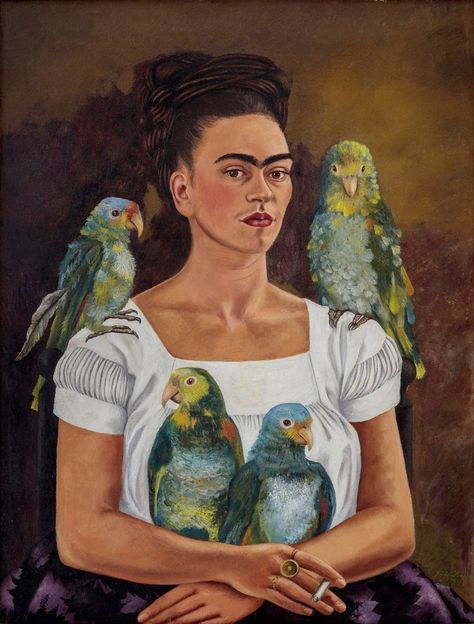 A New Book Gathers Every Single Documented Frida Kahlo Painting, Including Lost Works—See Images Here Frida Khalo Self Portrait, Famous Self Portrait Paintings, Frida Kahlo Art Paintings, Frida Kahlo Paintings Artworks, Self Portrait Painting Ideas, Frida Kahlo Work, Art History Paintings, Frida Kahlo Self Portrait, Friday Kahlo