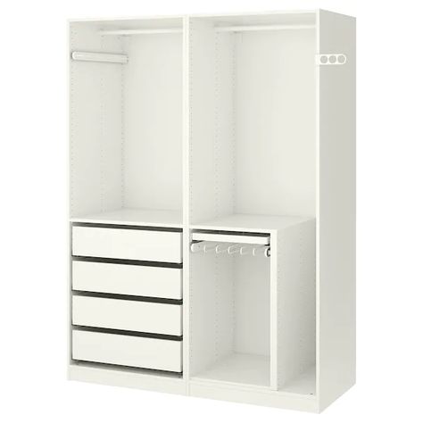 PAX Armoire-penderie - blanc - IKEA Pax Corner, Pax Corner Wardrobe, Pax Planner, Ikea Wardrobe, Ikea Closet, Ikea Pax Wardrobe, Wardrobe Systems, Corner Wardrobe, White Wardrobe