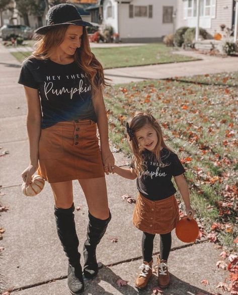 Cute Fall Shirts For Family, Twins Thanksgiving Shirts, Mom Thanksgiving Shirts, Hey There Pumpkin, Mommy And Me Shirt, Fall Shorts, Mommy And Me Outfits, Pumpkin Shirt, Thanksgiving Shirts