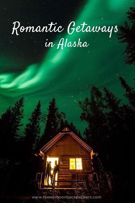 Planning your romantic getaways in Alaska? This is a dream honeymoon destination! Enjoy the northern lights on your Alaska honeymoon. Alaska Honeymoon, Alaska Vacation, Romantic Honeymoon Destinations, Dream Honeymoon, Romantic Weekend Getaways, Honeymoon Planning, Romantic Travel Destinations, Best Honeymoon, Romantic Honeymoon