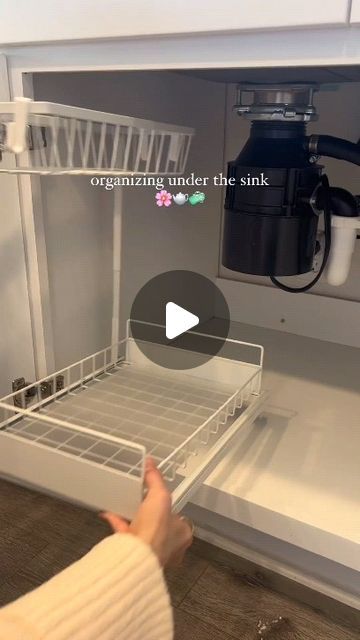 invoproducts on Instagram: "Loves an organization project 🫧🌸  #amazonfinds #amazonhome #kitchenhacks #kitchenorganization #kitchenstorage #cleaningproductsorganization #underthesinkorganization #underthekitchensinkorganization   organization hacks, organization ideas, organization inspo, storage hacks, storage ideas, storage inspo, organize with me, clean with me, asmr organization, asmr organizing, kitchen sink organization, kitchen sink cleaning, under sink organization, organized home, organized kitchen, amazon kitchen, amazon organization, amazon gadgets, amazon under the sink, amazon must haves, amazon home, amazon finds, asmr" Organisation, Storage Under Sink Kitchen, Home Cleaning Storage, Below Sink Storage Cabinets, Organizing Ideas Under Kitchen Sink, Organization Ideas For Under The Sink, Under The Cabinet Storage Kitchen, Below Kitchen Sink Organization, Cleaning Storage Ideas Small Spaces