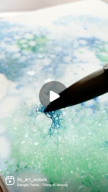 Bubble Watercolor Painting, Bubble Watercolor, Watercolor Bubbles Painting, Watercolor Bubbles, Bubble Painting, Abstract Watercolor Landscape, Diy Watercolor, Watercolor Painting Techniques, Monoprint