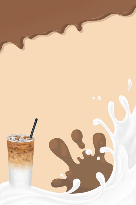 Milk tea, chocolate, milk, brown, simple, cartoon, flat, no Boba Background Aesthetic, Milktea Aesthetic Wallpaper, Milktea Aesthetic Background, Chocolate Background Aesthetic, Milktea Aesthetic, Milk Tea Aesthetic, Milk Background, Milk Wallpaper, Coffee Background