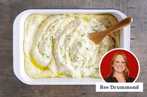 Ree Drummond Mashed Potatoes, Pioneer Woman Mashed Potatoes, Baked Mashed Potatoes, Mashed Potato Casserole, Best Mashed Potatoes, Homemade Gravy, Crowd Pleasing Recipes, Mashed Potato Recipes, Potato Side Dishes