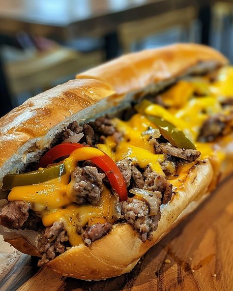 Steak Bites And Shrimp, Steak Sirloin, Seasoned Steak, Steak And Cheese, Cheesesteak Sandwich, Philly Cheese Steak Recipe, Food Truck Menu, Cheese Steak Sandwich, Steak And Shrimp