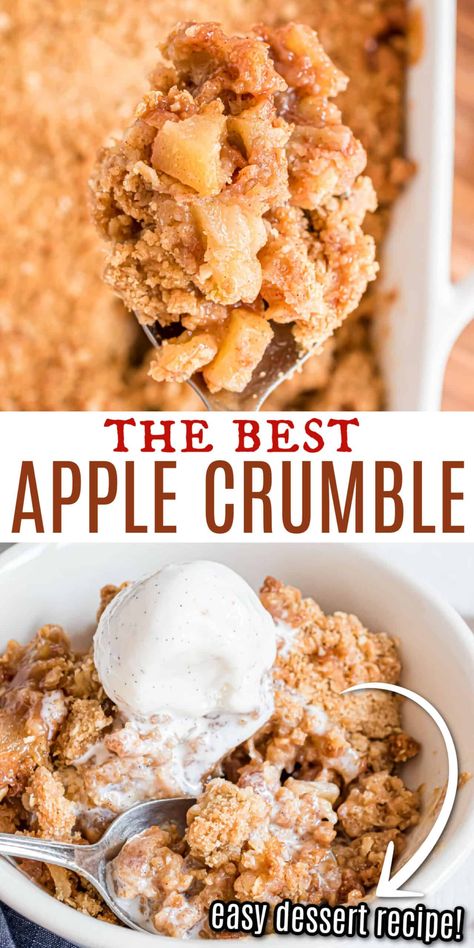 The Best Apple Crumble, Best Apple Crumble Recipe, Best Apple Crumble, Easy Apple Crumble, Apple Desserts Easy, Apple Crumble Recipe, Apple Recipes Easy, Apple Dessert Recipes, Crumble Recipe