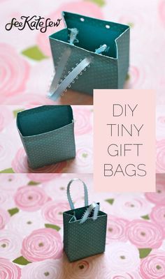 DIY Tiny Gift Bags | handmade gift bags | how to make a gift bag | diy gift wrap | diy holiday gift wrap || See Kate Sew #christmas #giftbag #diygiftbag #diygiftwrap Diy Gift Bags Paper, Diy Holiday Gift Wrapping, How To Make A Gift Bag, Holiday Hand Towels, Mini Gift Bags, Gift Bags Diy, Tiny Gifts, How To Wrap, Diy Holiday Gifts