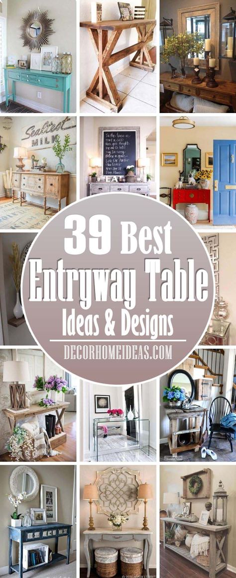 Hall Table Decor, Front Entry Tables, Foyer Table Decor, Small Entry Tables, Entrance Table Decor, Hallway Table Decor, Entryway Table Ideas, Entry Hall Table, Small Entryway Table