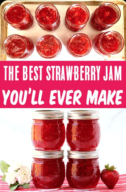 Easy Strawberry Jam Recipe, Canning Jam Recipes, Easy Strawberry Jam, Canned Strawberries, Home Canning Recipes, Strawberry Jam Recipe, Jam Recipes Homemade, Canning Jam, Canning Food Preservation