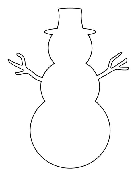 Printable snowman pattern. Use the pattern for crafts, creating stencils, scrapbooking, and more. Free PDF template to download and print at http://patternuniverse.com/download/snowman-pattern/. Snowman Outline, Snowman Template, String Art Templates, Printable Snowman, Christmas Stencils, Snowmen Patterns, Snowman Crafts, Christmas Templates, Stencil Template