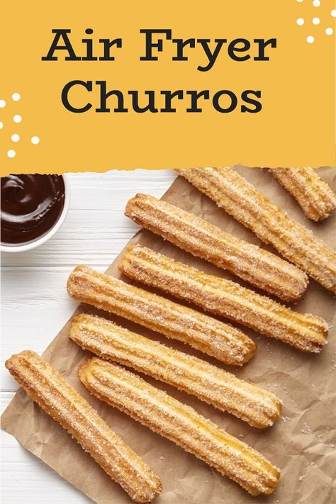 Air Fryer Churros Recipe, Home Made Churros, Airfryer Desserts, Air Fryer Churros, Churros Recipe, Chicken Nugget Recipes, Uk Recipes, Nuggets Recipe, Breaded Chicken Breast