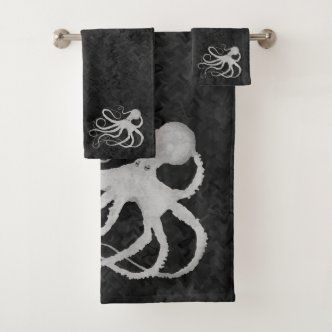 Vintage Octopus - Bathroom Towel Set | Zazzle.com