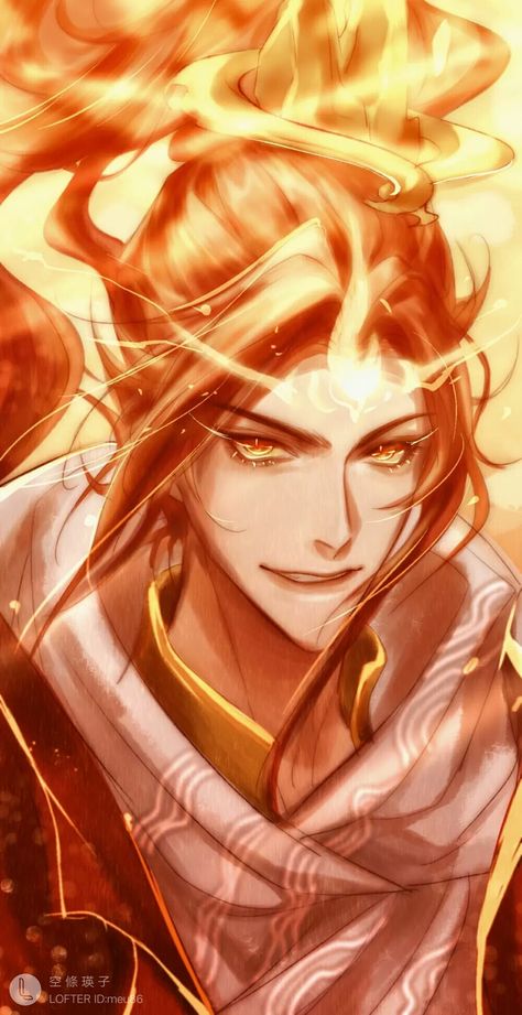 Orange Hair Character Design Male, Fire Oc Male, Fire Character Design Male, Fire Genasi Male, Fire Fairy, Anime Knight, Fire Hair, Hair Sketch, Novel Characters